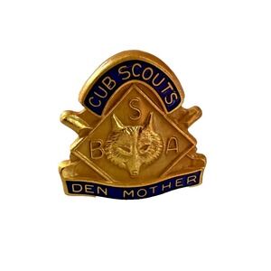 Vintage Cub Scouts Den Mother Boy Scouts Of America Lapel Hat Pin BSA
